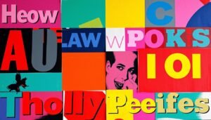 words pop art by andy worhol