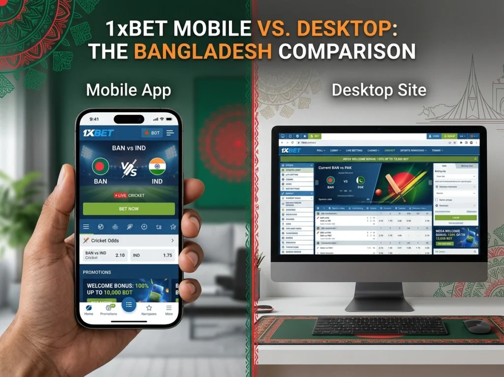 1xBet Mobile vs Desktop: Best Platform for Bangladesh?